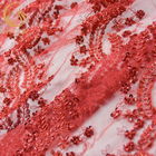 জপমালা লাল সূচিকর্মযুক্ত জরি হস্তনির্মিত 91.44cm দৈর্ঘ্য জল দ্রবণীয়