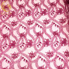 বিয়ের পোশাকের জন্য আফ্রিকান সিকুইন লেইস ফেব্রিক এমব্রয়ডারি ১ ​​গজ দৈর্ঘ্য